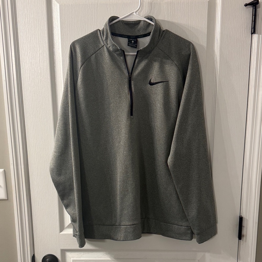 Nike Gray Quarter-Zip Pullover